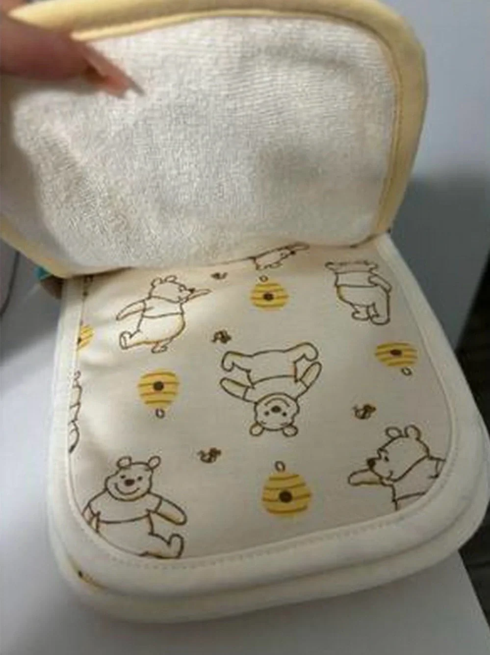 Disney Winnie the Pooh Beige Burp Cloths - 2-Pack